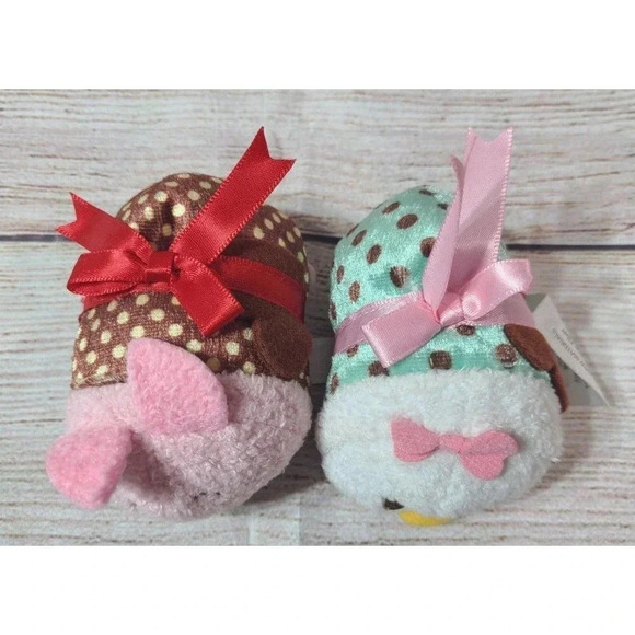 Disney Tsum Tsum Valentine Plush Piglet Daisy Duck Stuffed Animals 3.5" - Picture 2 of 2